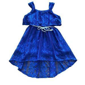 Youngland Royal Blue Lace Sundress Size 4